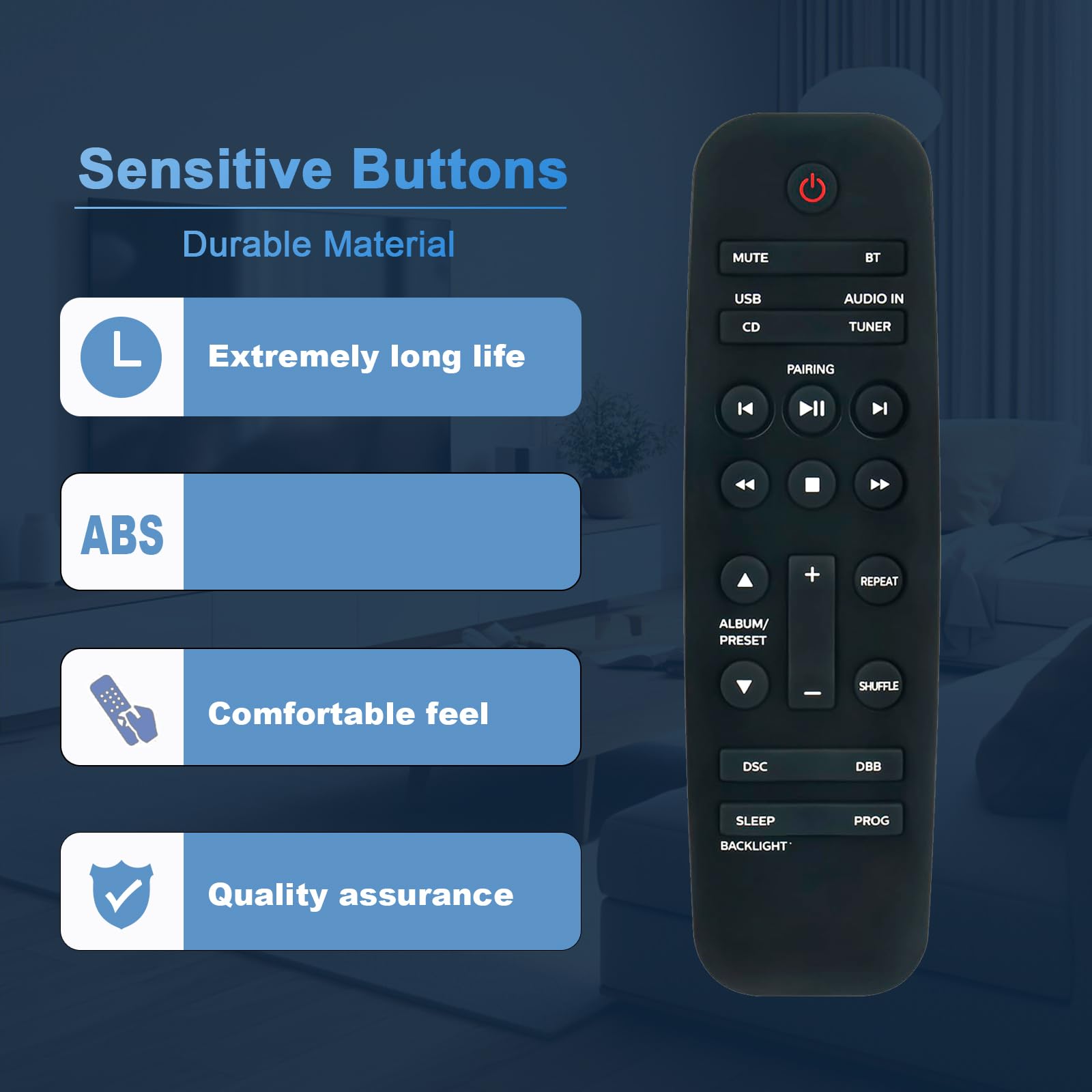 Amazon.com: Replace Remote Control Compatible with Philips AZ700T